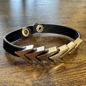 Arrow Faux Leather Bracelet